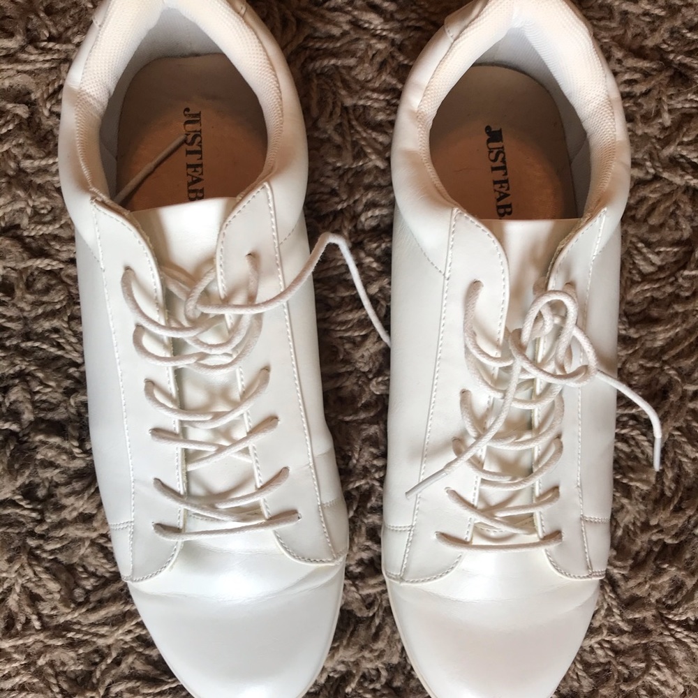 White sneakers